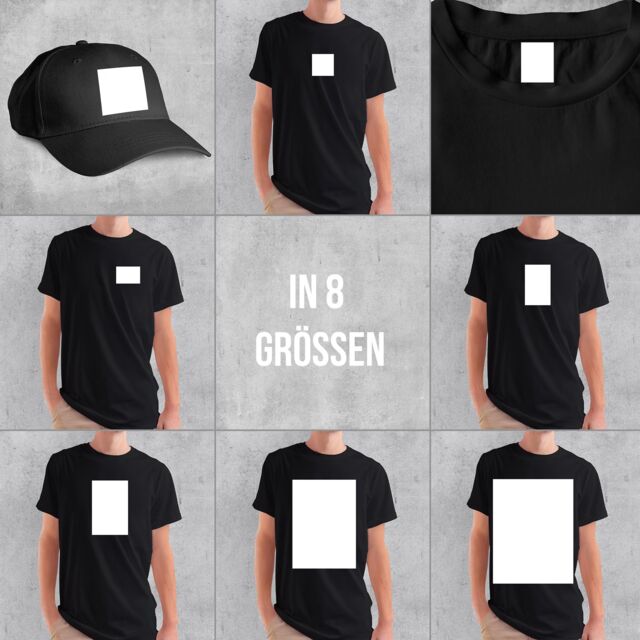 hochwertiger Transferdruck 8 Grössen